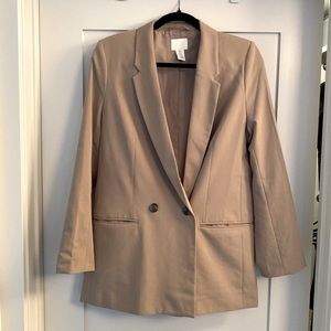 Lightweight HM Oversized Tan Blazer - Size XS